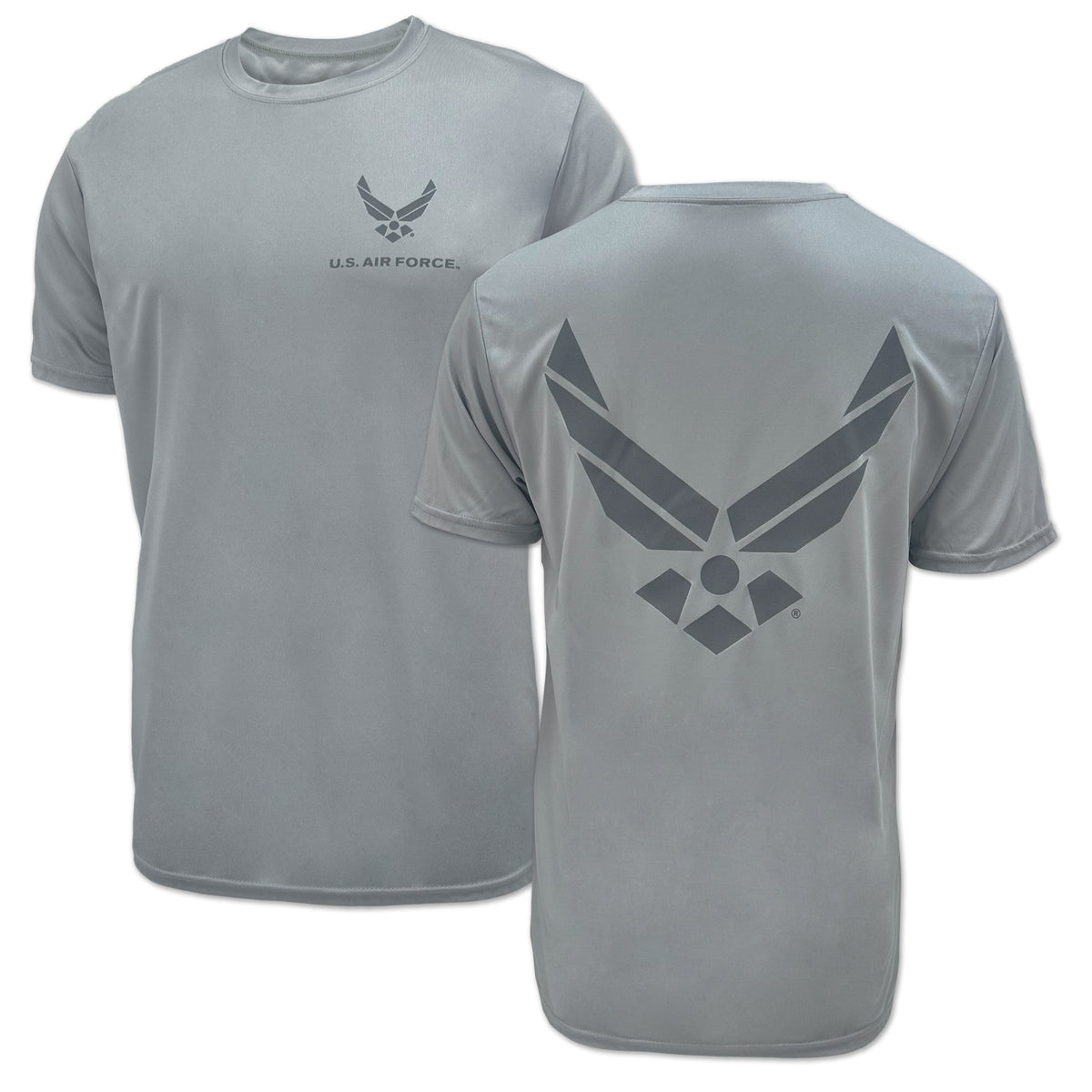 U.S. Air Force T Shirts Air Force PT T Shirt in Grey