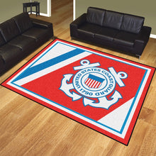 Load image into Gallery viewer, U.S. Coast Guard 8&#39; x 10&#39; Plush Rug*