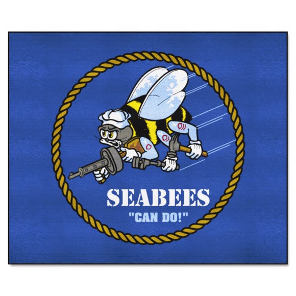 U.S. Navy - SEABEES Tailgater Mat 5' X 6'