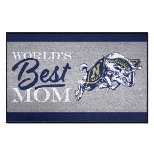 Navy Midshipmen Starter Mat - World's Best Mom*