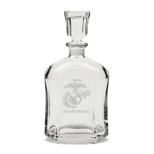 Marines EGA 23.75oz Crystal Whiskey Decanter*