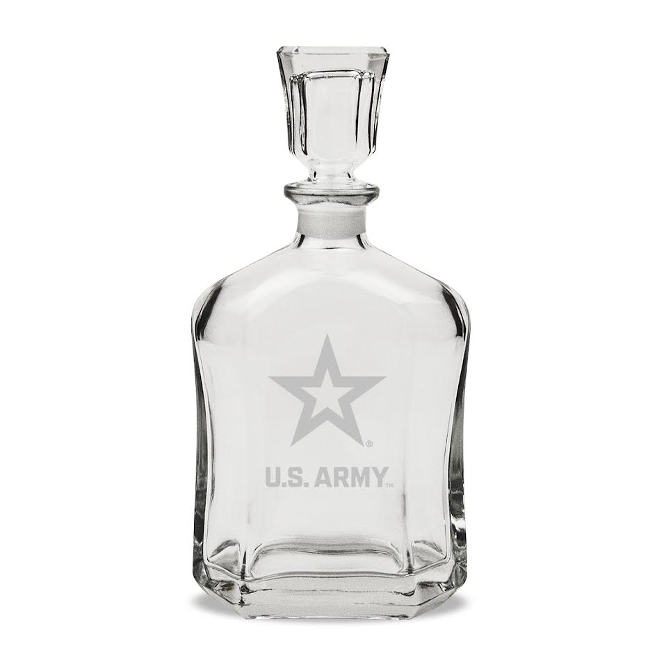 Army Star 23.75oz Crystal Whiskey Decanter*