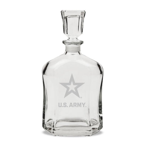 Army Star 23.75oz Crystal Whiskey Decanter*