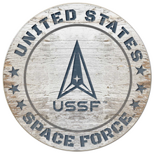 Load image into Gallery viewer, United States Space Force Painted Circle (20x20)