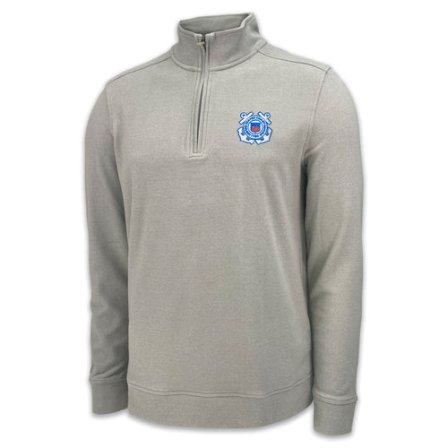 Coast Guard Subtle 1/4 Zip Pullover (Grey)