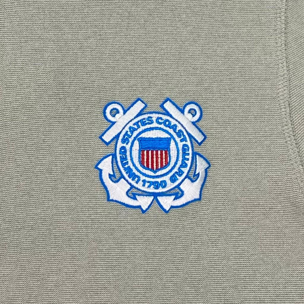 Coast Guard Subtle 1/4 Zip Pullover (Grey)