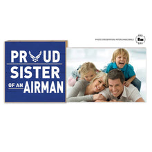 Load image into Gallery viewer, Air Force Floating Picture Frame Military Proud Sister*