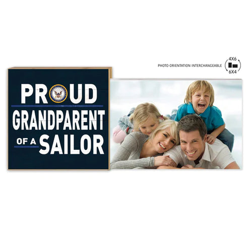 Navy Floating Picture Frame Military Proud Grandparent*