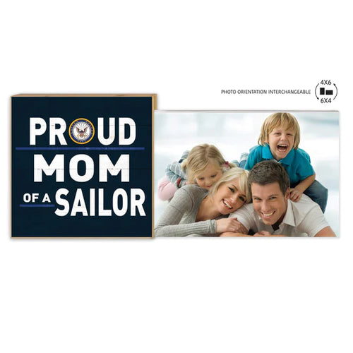 Navy Floating Picture Frame Military Proud Mom*