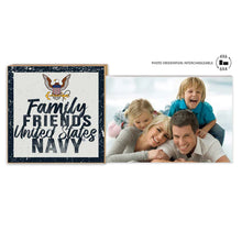 Load image into Gallery viewer, Navy Family Friends Floating Picture Frame*