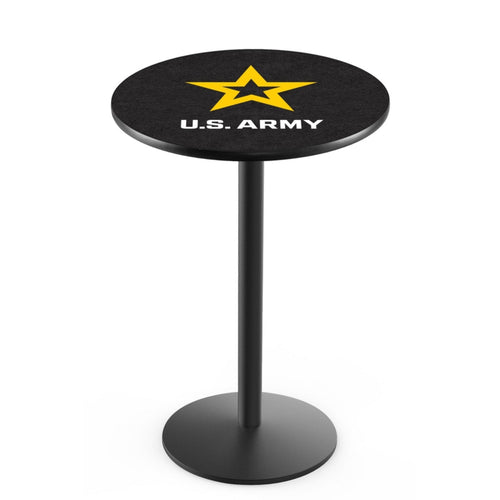 Army Star Pub Table with Round Base*