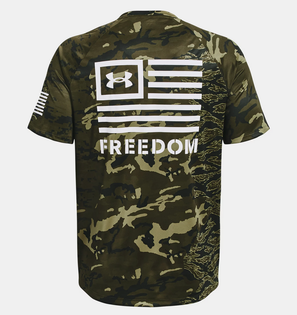 Under Armour Freedom Tech SS Camo T-Shirt (OD Green)