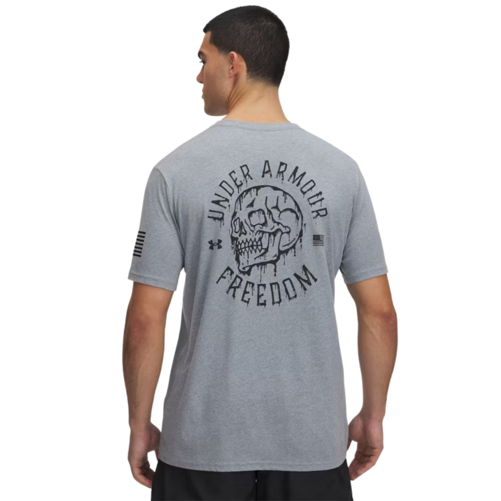 Under Armour Freedom Skull T-Shirt (Grey)