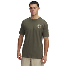 Load image into Gallery viewer, Army Under Armour Freedom By Land Skull T-Shirt (OD Green)