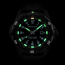 Load image into Gallery viewer, ProTek USMC Carbon Composite Dive Watch - Carbon/Black/Green (Black Band)*