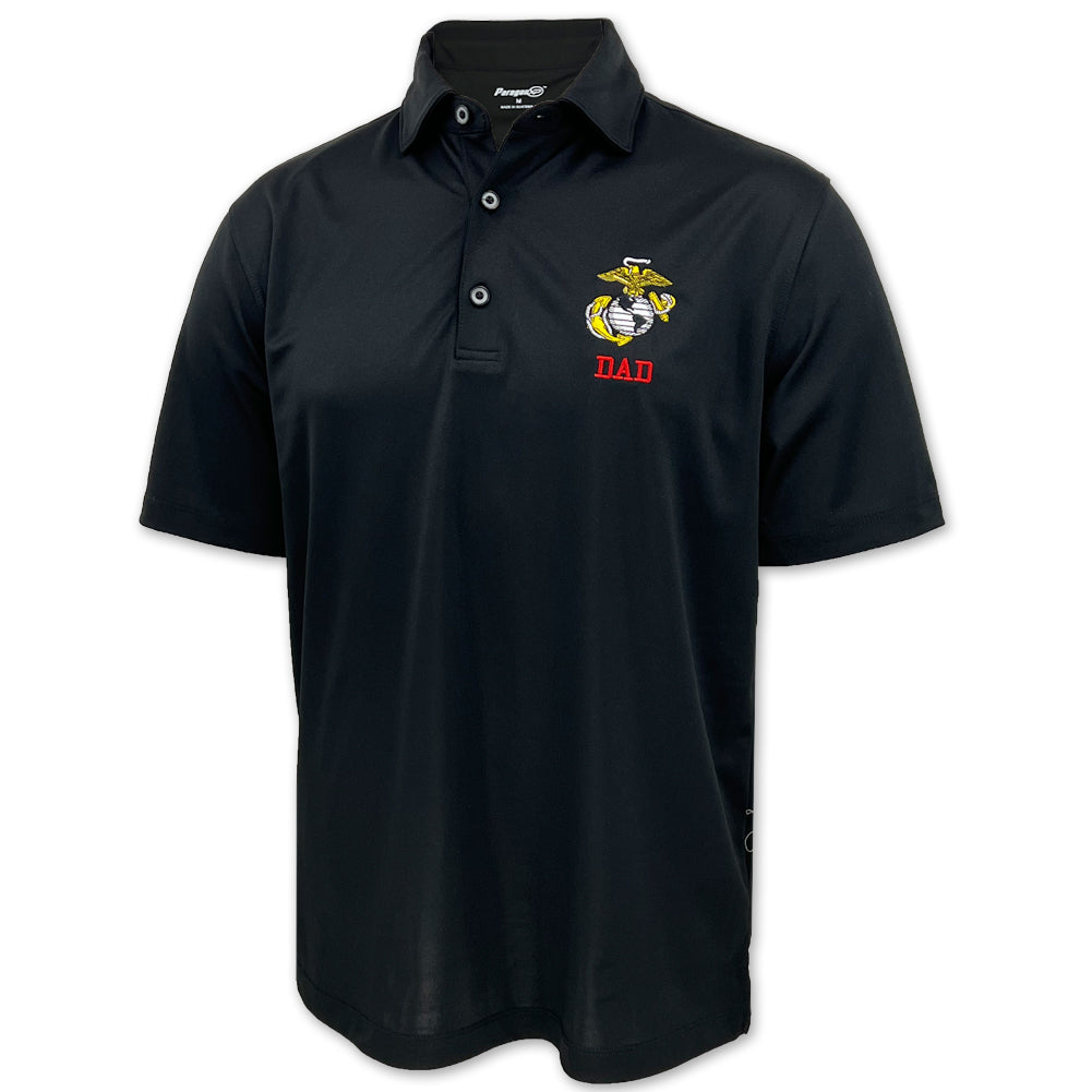 Marines Dad Polo (Black)