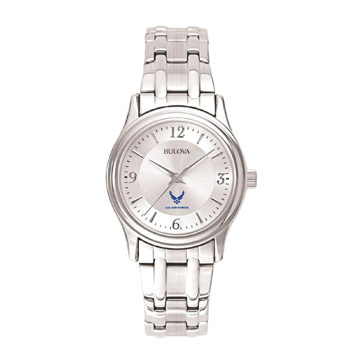 Air Force Wings Ladies Bulova Stainless Steel Bracelet Watch (Silver)*