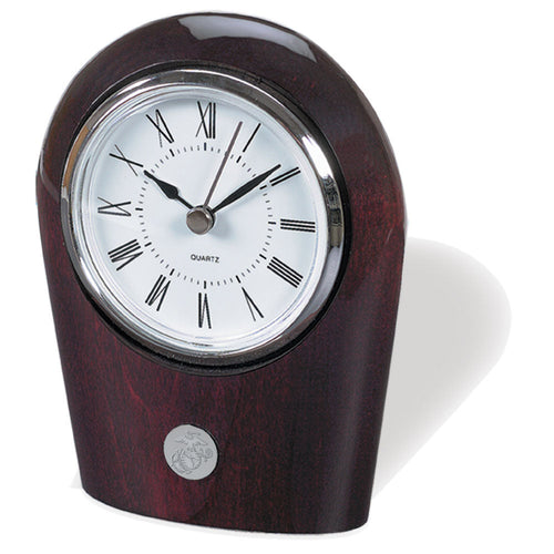 Marines EGA Palm Desk Clock (Silver)*