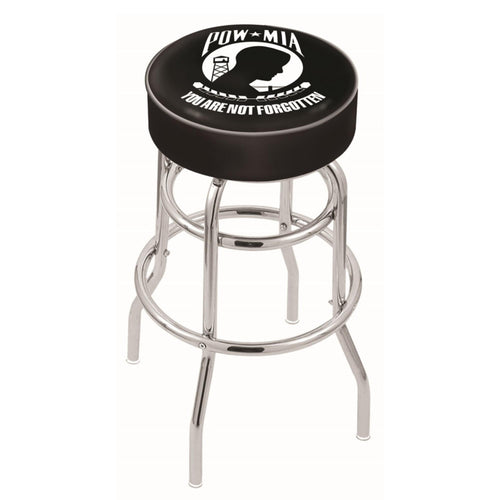 POW/MIA Backless Stool (Chrome Finish)*