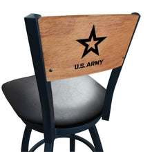 Load image into Gallery viewer, Army Star Swivel Stool with Laser Engraved Back*