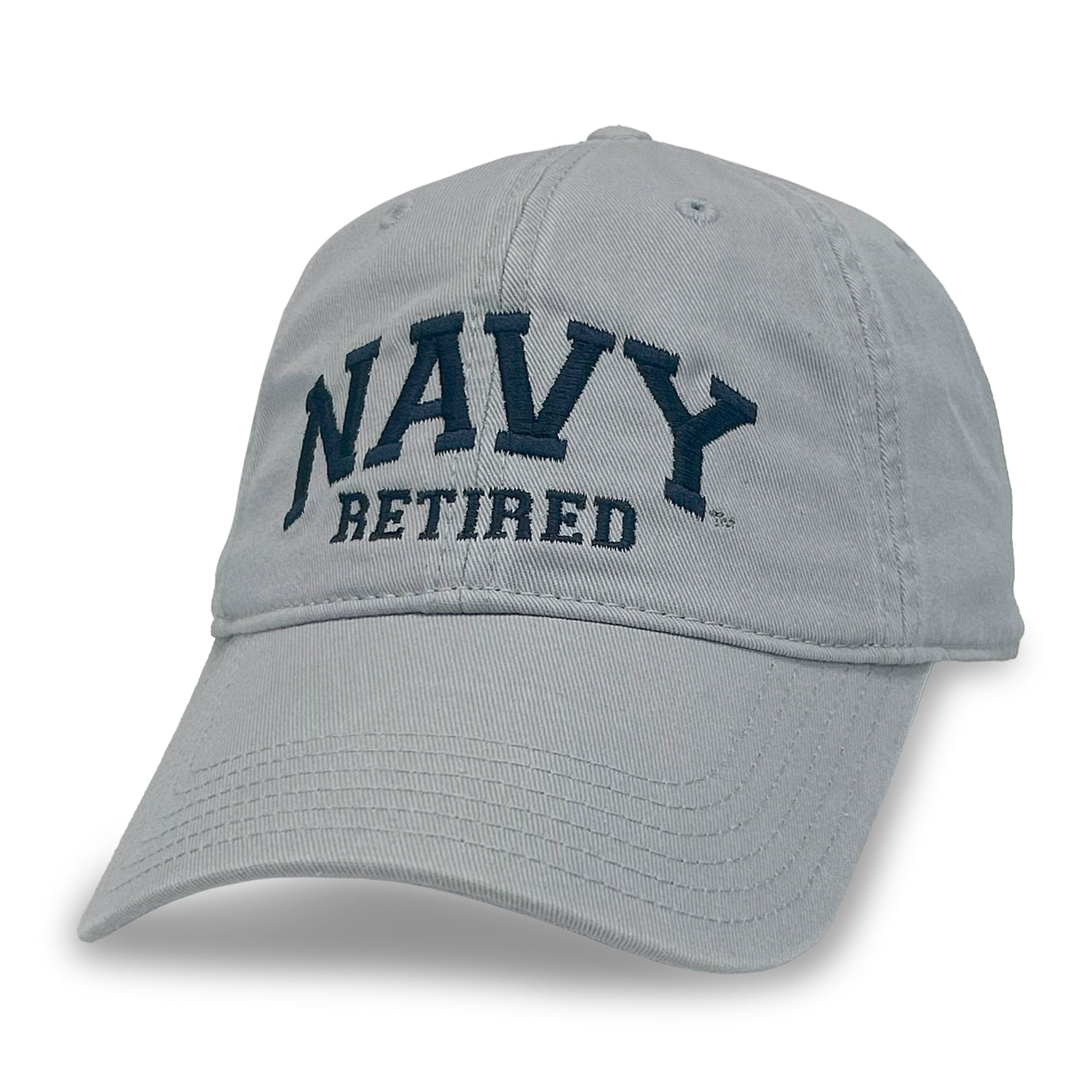 Navy Retired Relaxed Twill Hat (Silver)