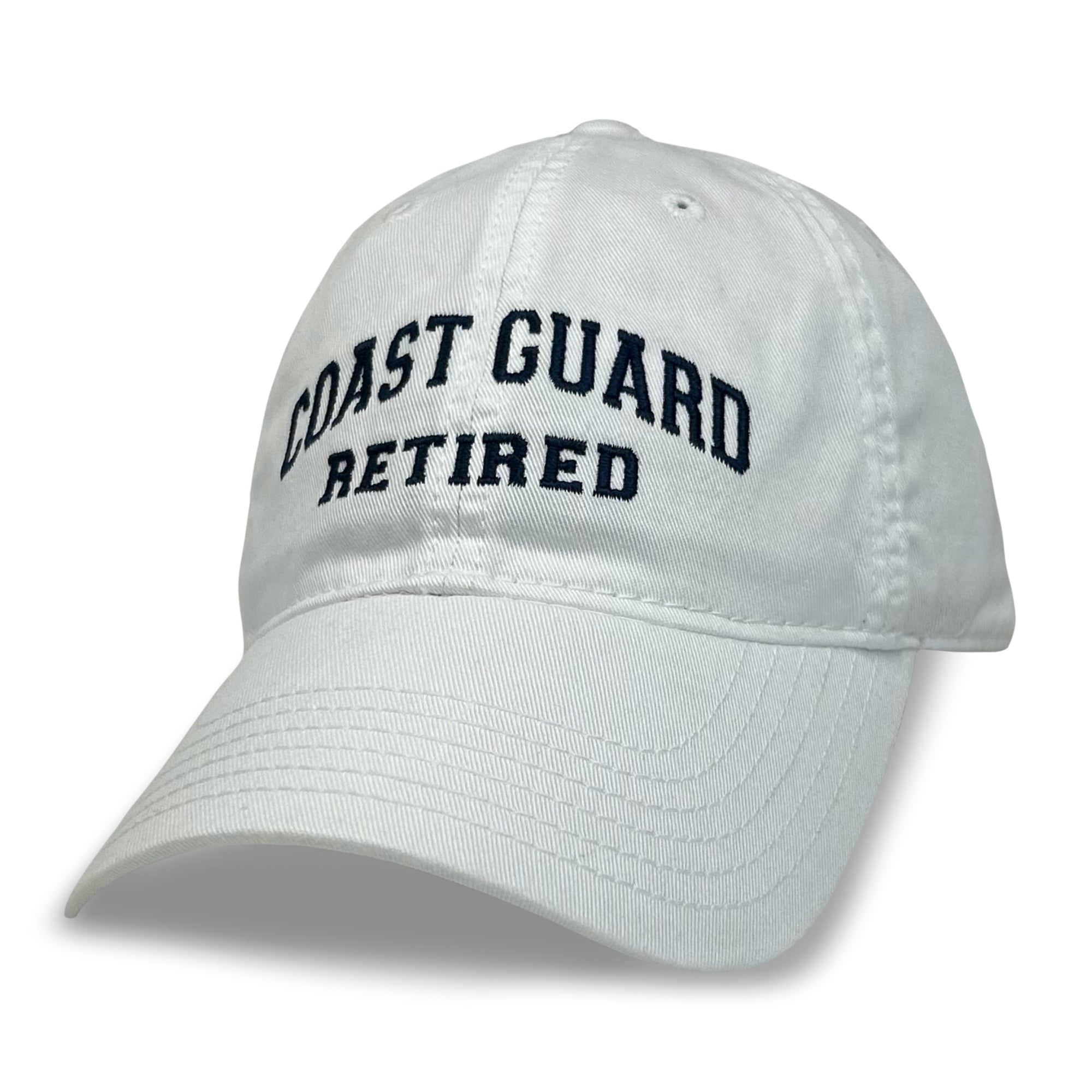 Coast Guard Retired Relaxed Twill Hat (White)