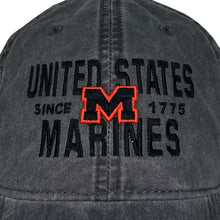 Load image into Gallery viewer, United States Marines Lightweight Relaxed Twill Hat (Washed Black)