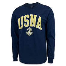 Load image into Gallery viewer, Naval Academy Long Sleeve T-Shirt (Navy)