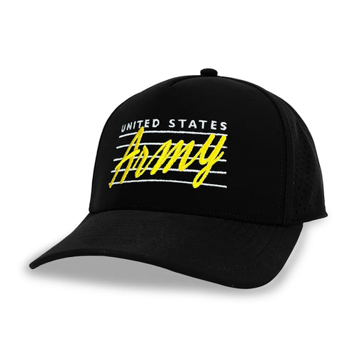 United States Army Cosmic Script Cut Above Hat (Black)