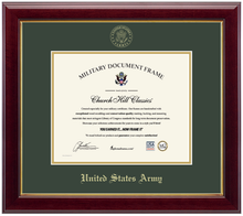 Load image into Gallery viewer, United States Army Gold Embossed Gallery Certificate Frame (Horizontal)*