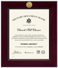 Load image into Gallery viewer, United States Army Century Gold Engraved Certificate Frame (Vertical)*