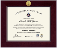 Load image into Gallery viewer, United States Army Century Gold Engraved Certificate Frame (Horizontal)*