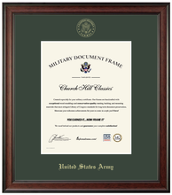 Load image into Gallery viewer, United States Army Gold Embossed Studio Certificate Frame (Vertical)*