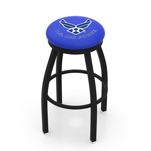 Air Force Wings Swivel Stool (Black Finish)