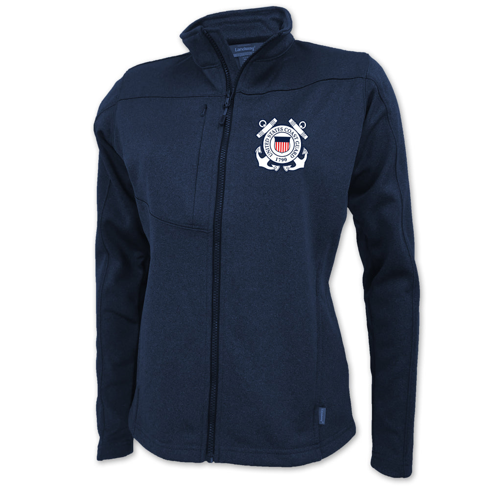 Coast Guard Seal Ladies Flash Performance Knit Jacket