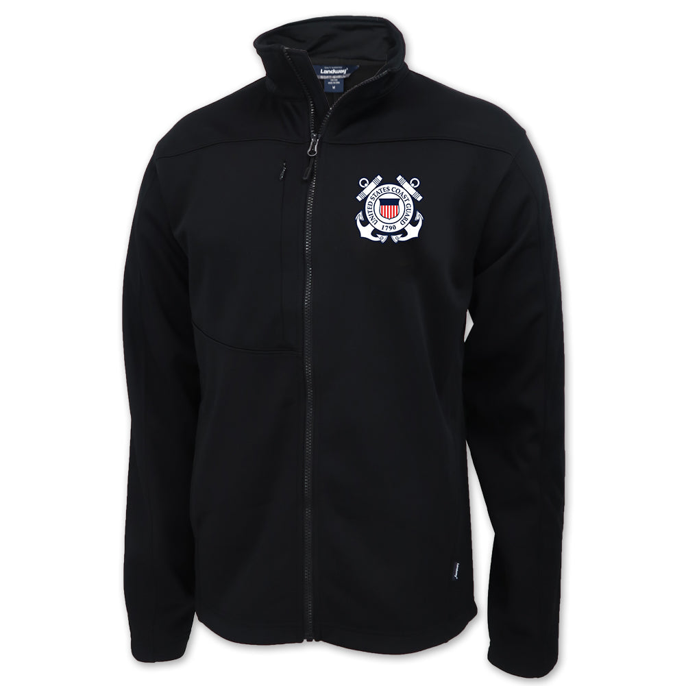 Coast Guard Seal Mens Flash Performance Knit Jacket