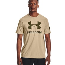 Load image into Gallery viewer, Under Armour New Freedom Logo T-Shirt (Sand)