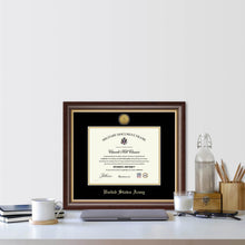 Load image into Gallery viewer, United States Army Gold Engraved Hampshire Certificate Frame (Horizontal)*