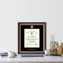 Load image into Gallery viewer, United States Army Gold Engraved Hampshire Certificate Frame (Vertical)*