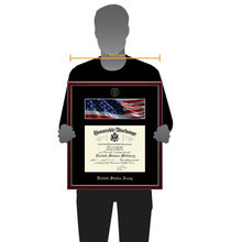 Load image into Gallery viewer, United State Army Photo and Honorable Discharge Certificate Frame (Horizontal)*