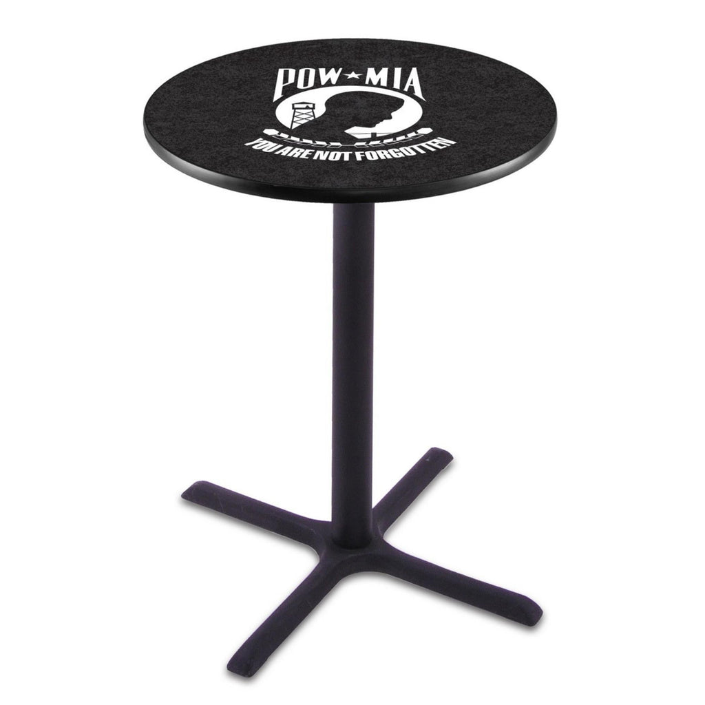 POW/MIA Pub Table with X-Style Base (Black)*