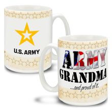 Load image into Gallery viewer, Army Star Grandma And Proud Of It Mug