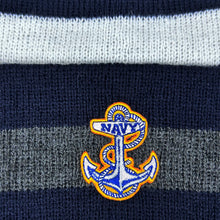 Load image into Gallery viewer, Navy Anchor Primetime Knit Pom Beanie (Navy)