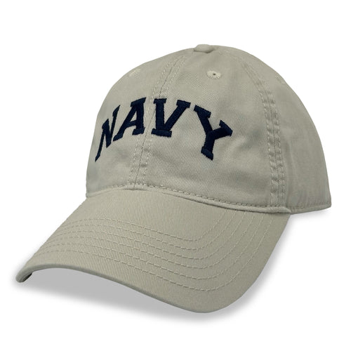 Navy Arch Low Pro Hat (Stone)