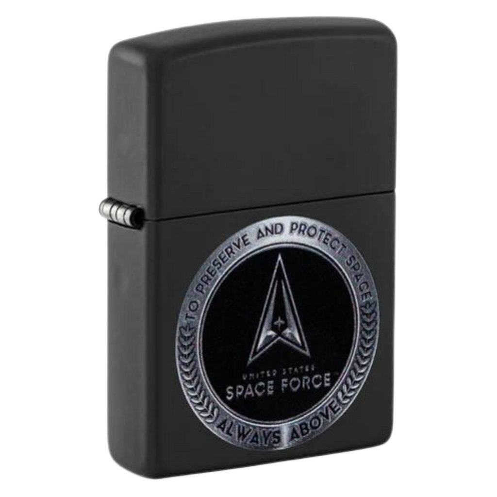 Space Force Black Matte Zippo