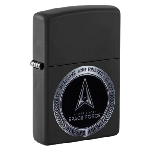 Space Force Black Matte Zippo