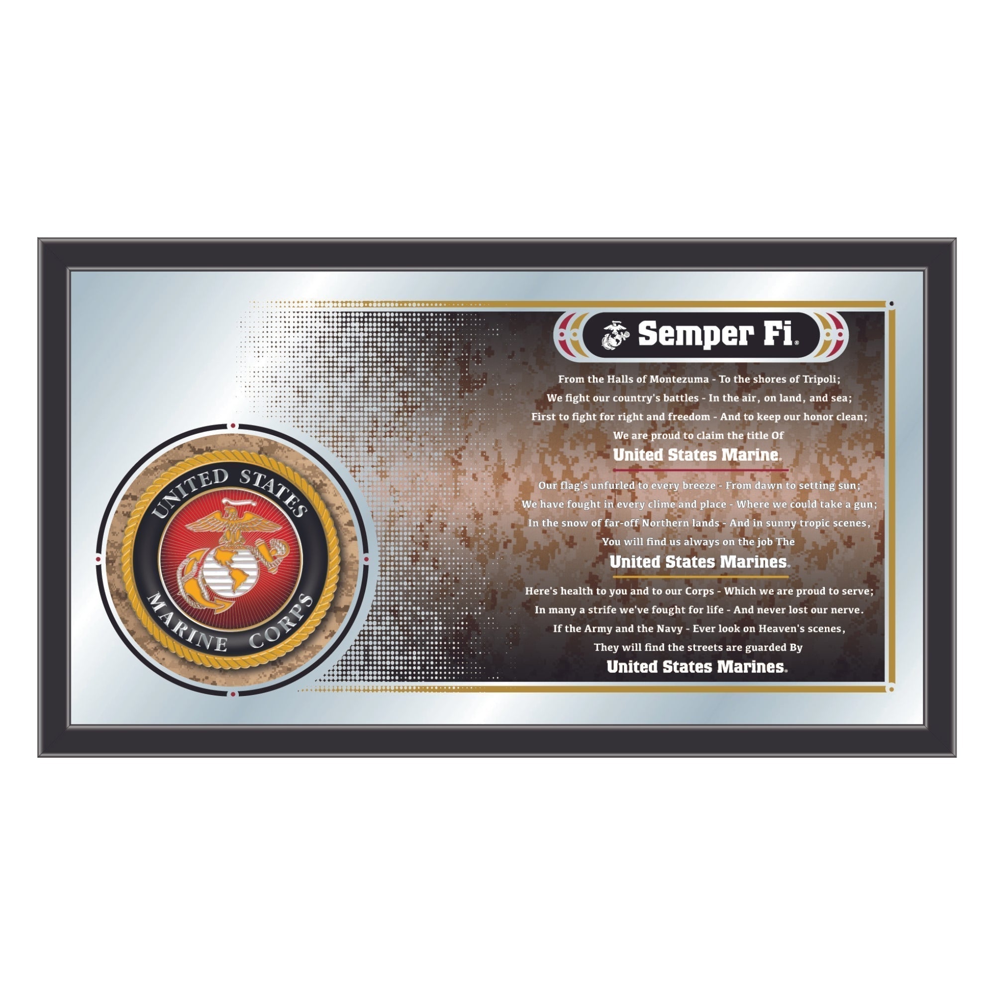 United States Marine Corps Hymn Wall Mirror*