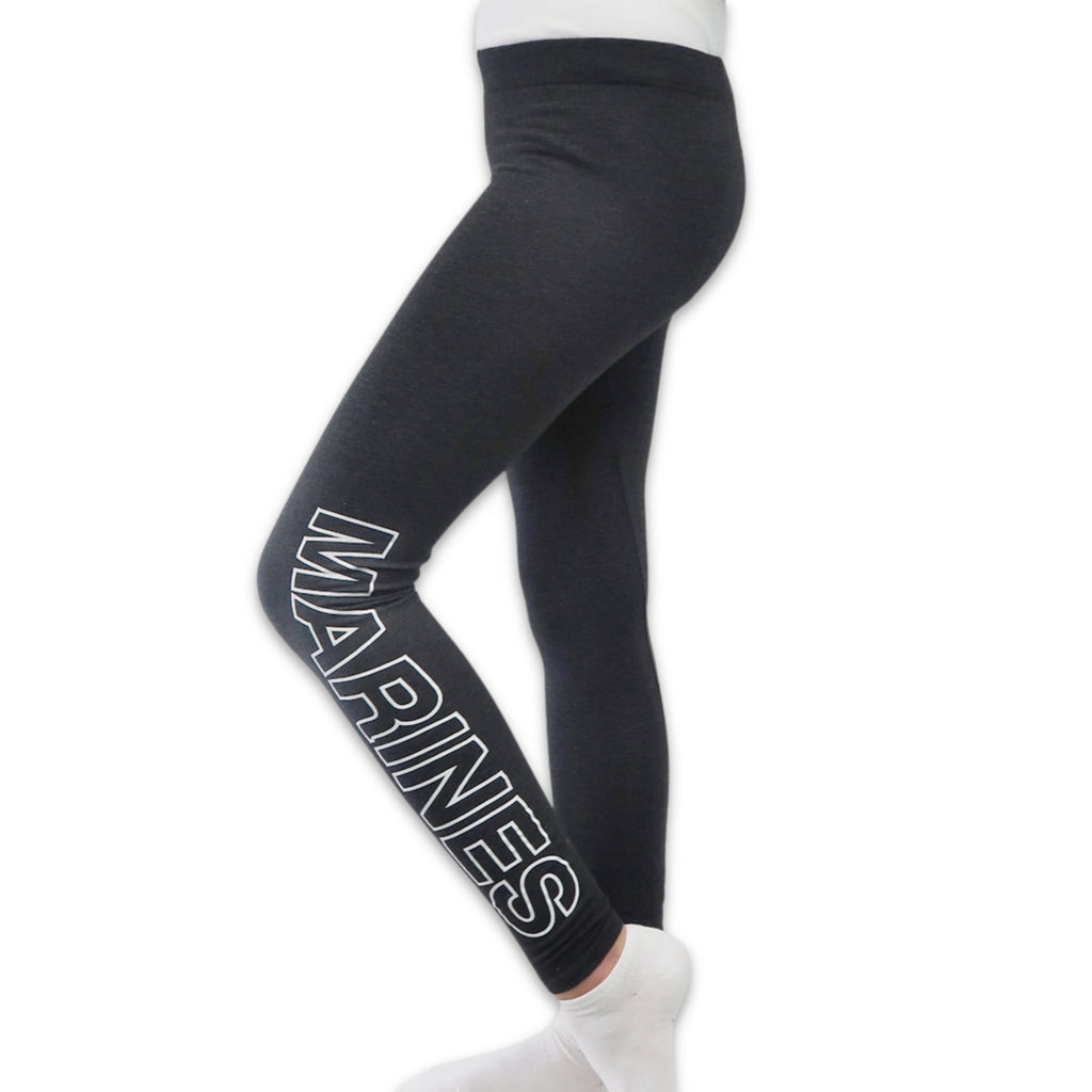 Marines Ladies Love 'Em Longer Leggings (Charcoal)