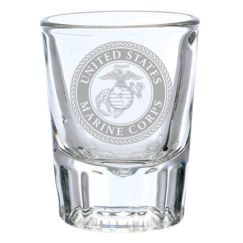 USMC Seal 2oz Shot Glass