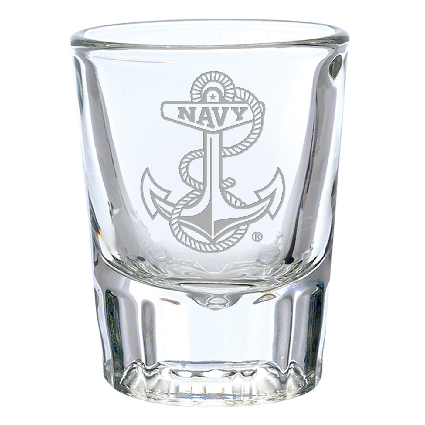 Navy Anchor 2oz Shot Glass